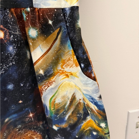 ModCloth Nebula Outer Space Galaxy Science Sleeveless Mini Dress Size Small - Picture 7 of 16